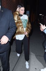 KENDALL JENNER Night Out in New York 01/18/2017