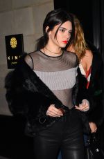 KENDALL JENNER Night Out in Paris 01/20/2017