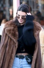 KENDALL JENNER Out and About in Paris 01/22/2017