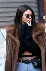KENDALL JENNER Out and About in Paris 01/22/2017