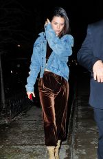 KENDALL JENNER Out in New York 12/01/2016