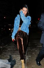 KENDALL JENNER Out in New York 12/01/2016