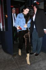 KENDALL JENNER Out in New York 12/01/2016