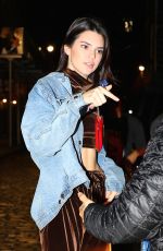 KENDALL JENNER Out in New York 12/01/2016