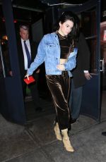 KENDALL JENNER Out in New York 12/01/2016