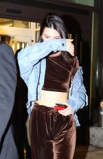 KENDALL JENNER Out in New York 12/01/2016