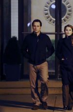 KERI RUSSELL and Matthew Rhys on the Set of 