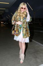 KESHA SEBERT at LAX AIrport in Los Angeles 01/05/2017