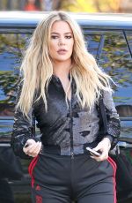 KHLOE KARDASHIAN Arrives at E! Studios in Los Angeles 01/13/2017