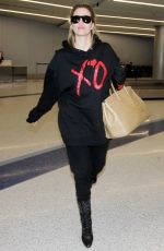 KHLOE KARDASHIAN at LAX Airport in Los Angeles 01/05/2017