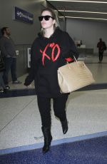 KHLOE KARDASHIAN at LAX Airport in Los Angeles 01/05/2017