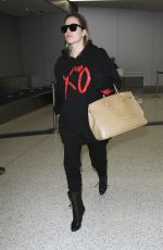 KHLOE KARDASHIAN at LAX Airport in Los Angeles 01/05/2017