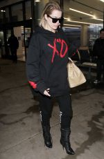 KHLOE KARDASHIAN at LAX Airport in Los Angeles 01/05/2017