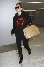 KHLOE KARDASHIAN at LAX Airport in Los Angeles 01/05/2017