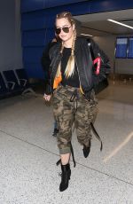 KHLOE KARDASHIAN at LAX Airport in Los Angeles 01/22/2017