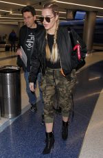 KHLOE KARDASHIAN at LAX Airport in Los Angeles 01/22/2017