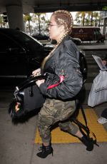 KHLOE KARDASHIAN at LAX Airport in Los Angeles 01/22/2017