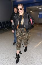 KHLOE KARDASHIAN at LAX Airport in Los Angeles 01/22/2017