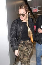 KHLOE KARDASHIAN at LAX Airport in Los Angeles 01/22/2017