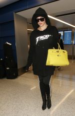 KHLOE KARDASHIAN at LAX Airport in Los Angeles 12/23/2016