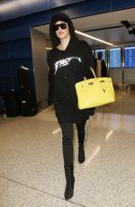 KHLOE KARDASHIAN at LAX Airport in Los Angeles 12/23/2016