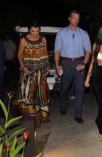 KIM and KOURTNEY KARDASHIAN Out for Dinner in Costa Rica 01/28/2017