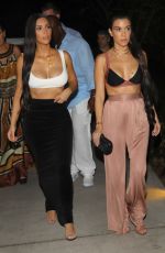 KIM and KOURTNEY KARDASHIAN Out for Dinner in Costa Rica 01/28/2017