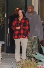 KIM KARDASHIAN and Kanye West Out in Beverly Hills 01/06/2017