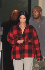 KIM KARDASHIAN and Kanye West Out in Beverly Hills 01/06/2017