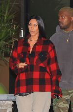 KIM KARDASHIAN and Kanye West Out in Beverly Hills 01/06/2017