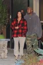 KIM KARDASHIAN and Kanye West Out in Beverly Hills 01/06/2017