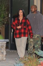 KIM KARDASHIAN and Kanye West Out in Beverly Hills 01/06/2017