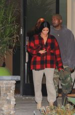 KIM KARDASHIAN and Kanye West Out in Beverly Hills 01/06/2017