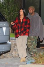 KIM KARDASHIAN and Kanye West Out in Beverly Hills 01/06/2017
