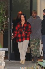 KIM KARDASHIAN and Kanye West Out in Beverly Hills 01/06/2017