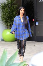 KIM KARDASHIAN at a Studio in Hollywood 01/24/2017