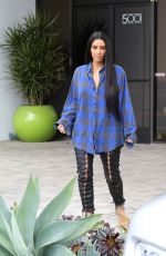 KIM KARDASHIAN at a Studio in Hollywood 01/24/2017