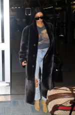 KIM KARDASHIAN at JFK Airport in New York 01/16/2017