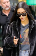 KIM KARDASHIAN at JFK Airport in New York 01/16/2017