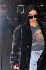 KIM KARDASHIAN at JFK Airport in New York 01/16/2017
