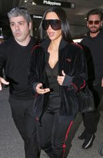 KIM KARDASHIAN at LAX Airport in Los Angeles 01/11/2017