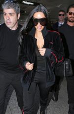 KIM KARDASHIAN at LAX Airport in Los Angeles 01/11/2017