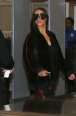 KIM KARDASHIAN at LAX Airport in Los Angeles 01/11/2017