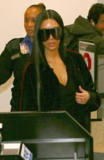 KIM KARDASHIAN at LAX Airport in Los Angeles 01/11/2017