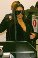 KIM KARDASHIAN at LAX Airport in Los Angeles 01/11/2017