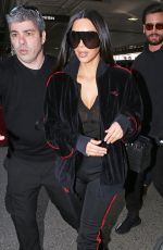 KIM KARDASHIAN at LAX Airport in Los Angeles 01/11/2017