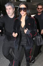 KIM KARDASHIAN at LAX Airport in Los Angeles 01/11/2017