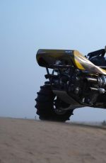 KIM KARDASHIAN Goes ATV Riding in the Desert in Dubai 01/15/2017