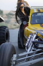 KIM KARDASHIAN Goes ATV Riding in the Desert in Dubai 01/15/2017