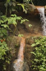 KIM KARDASHIAN in a Waterfall in Costa Rica 01/29/2017